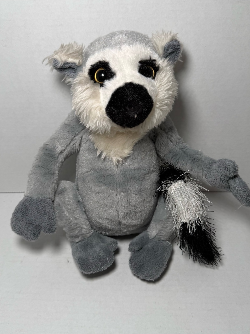 y2k 2000s Ganz Webkinz Ring Tailed Lemur Plush Stuffed Animal Toy NO CODE